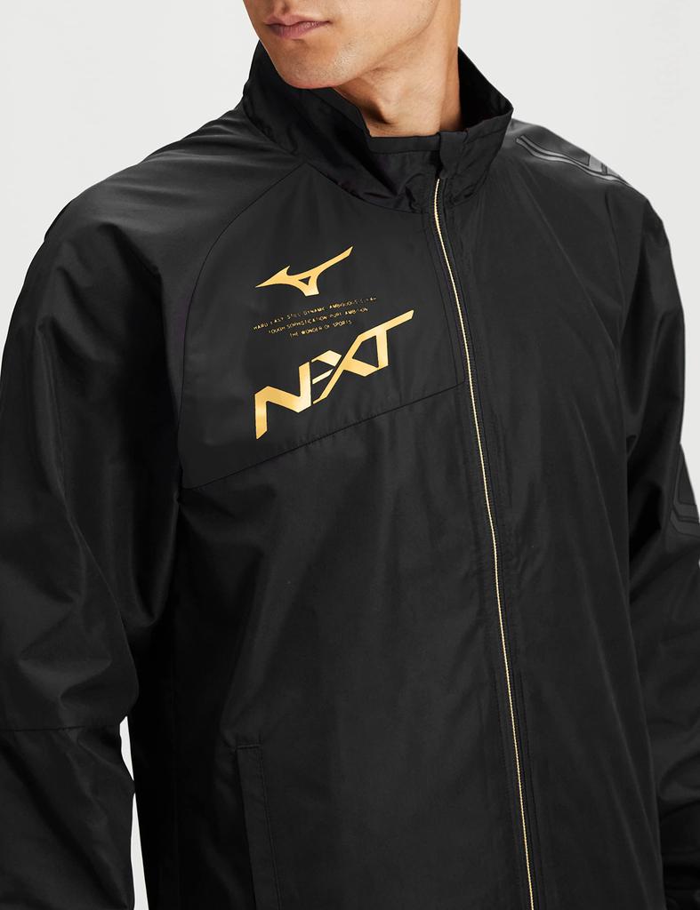 Breath Thermo Warmer and size black with gold size S N-XT Jacket, moisture-wicking, heat-generating, windproof, water-repellent, 32JE2740, accents,