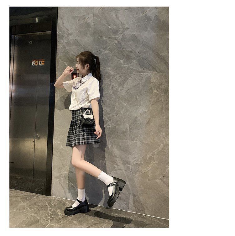 Coarse Heel Platform Single Shoes Small Leather Shoes Women's British High Heel Lolita Shoes 2025 New Jk Shoes Retro Mary Jane Shoes