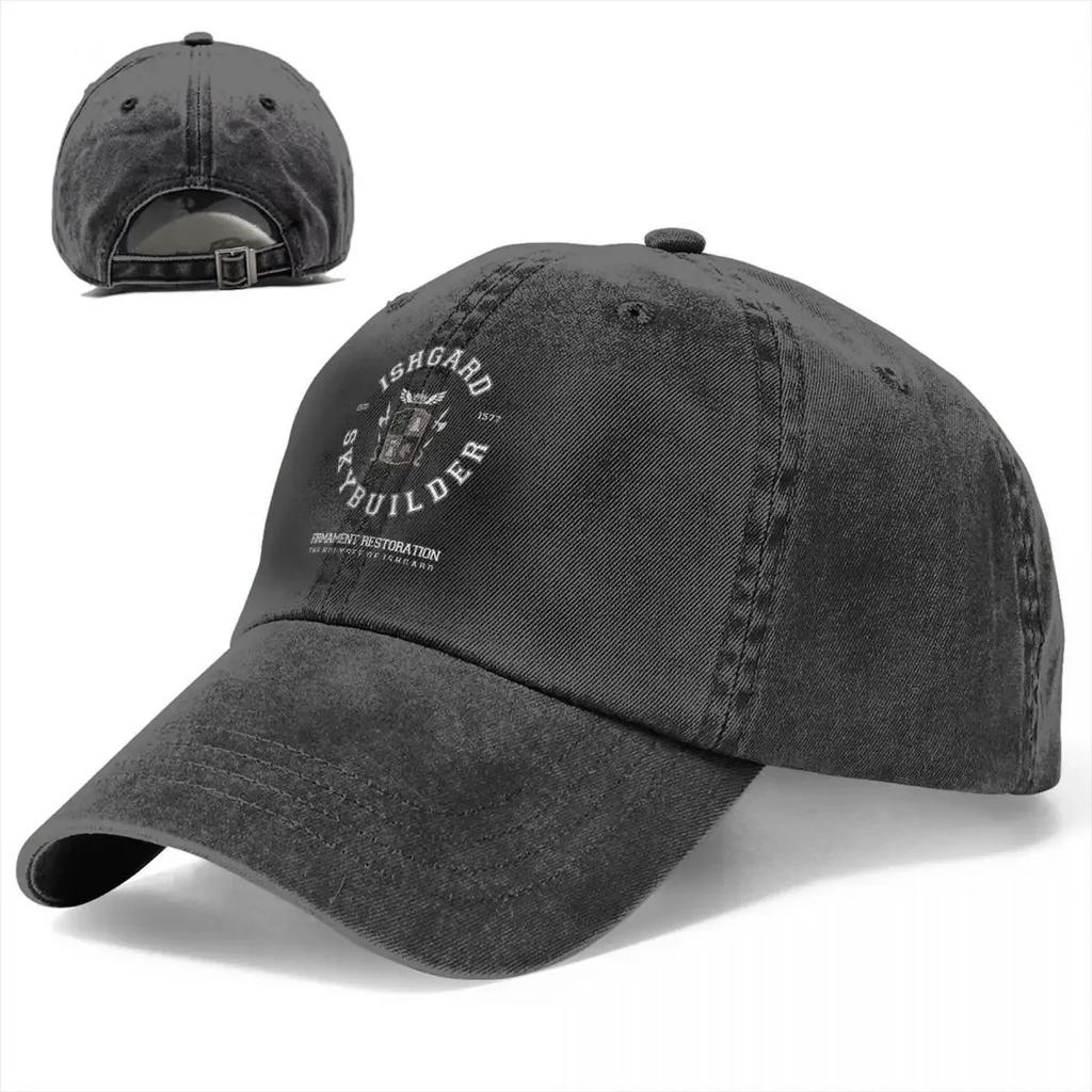 Skybuilders Ishgard Restoration Baseball Cap Men Cowboy Hats Women Visor Protection Snapback Final Fantasy Cid Game Caps