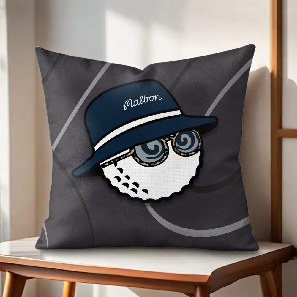 Luxury Sport MMalbon Golf Cushion Cover Natural Linen Organic Fabric DoubleSided Printing Couch Pillow Covers Home Decor