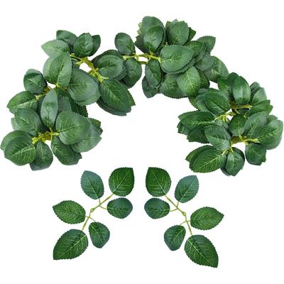 Künstliches Rosenblatt Material Seide Kopfschmuck Blumengirlande Blatt Siebdruck Blume Accessoires Handgemachte Blumen Kunstblumen Shooting Requisiten Kunstblumen