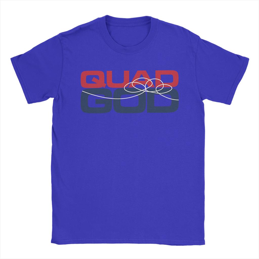 Streetwear TShirt Summer Quad God Hipster T Shirts  Cotton Tshirt for Unisex Y2K Basic Print Short Sleeve Tees