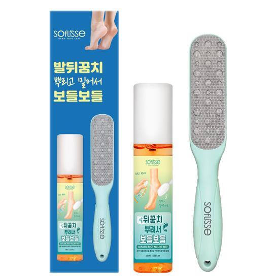 Soflisse Heel Spray and Scrub for Softness (Foot Peeling Mist 100ml + Foot File)