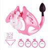 Male Succubus Board Sissy Chastity Cage Front Lock with Rear Anal Plug Genital Restraint Wearable Chastity Pants Sex Toy for Men