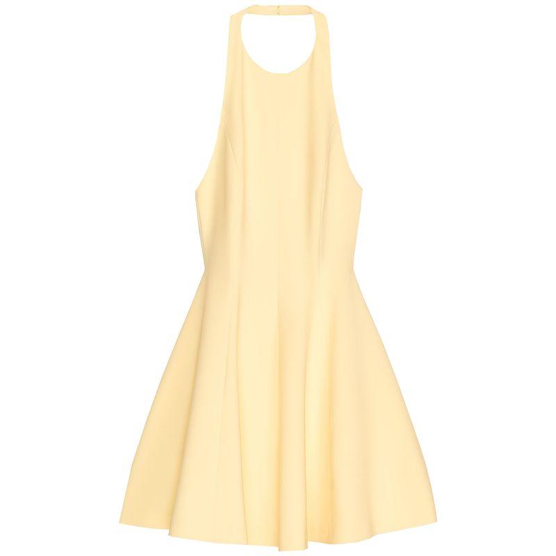 Zaprha 2025 New Arrival French Style Beautiful Wavy Style Wide Hem Halterneck Short Dress Waist Tight Slim Looking 2858777