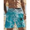 Summer Men's 3D Printed Beach Shorts Fashion Versatile Trend Breathable Casual Vacation Style