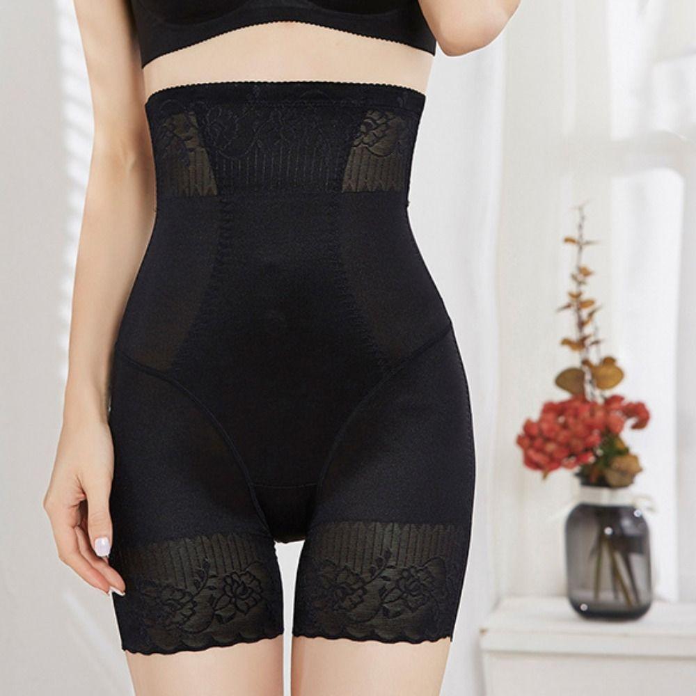 High Waist Tummy Control Underwear Shapers Body Shaping Briefs Lace Slimming Shapewear  Female
