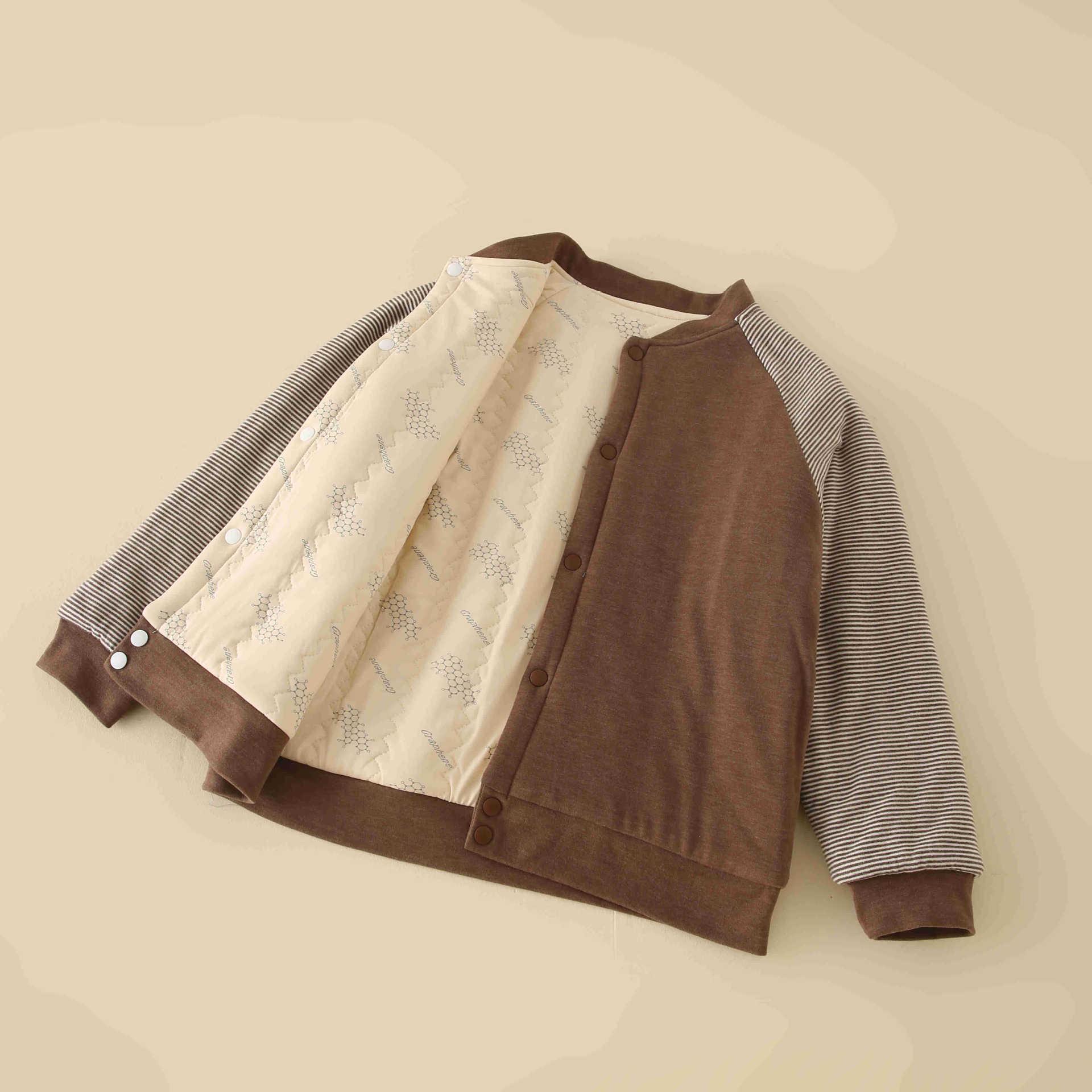 

Children s Four-Layer Cotton Coat with Wool Lining - Warm, School Uniform Jacket for Boys and Girls 130/64