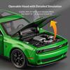 1/32 Dodge Challenger SRT Car Model Alloy Die-cast Simulation Hellcat Muscle Sports Car Model Boy Toy Car Holiday Birthday Gift