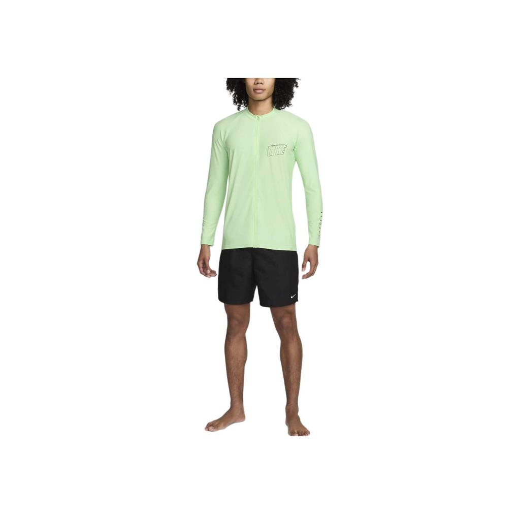 Nike Crew Neck Raglan Letter Long Sleeve Jacket Men Jacket Steam-Green Black FZ6161-376