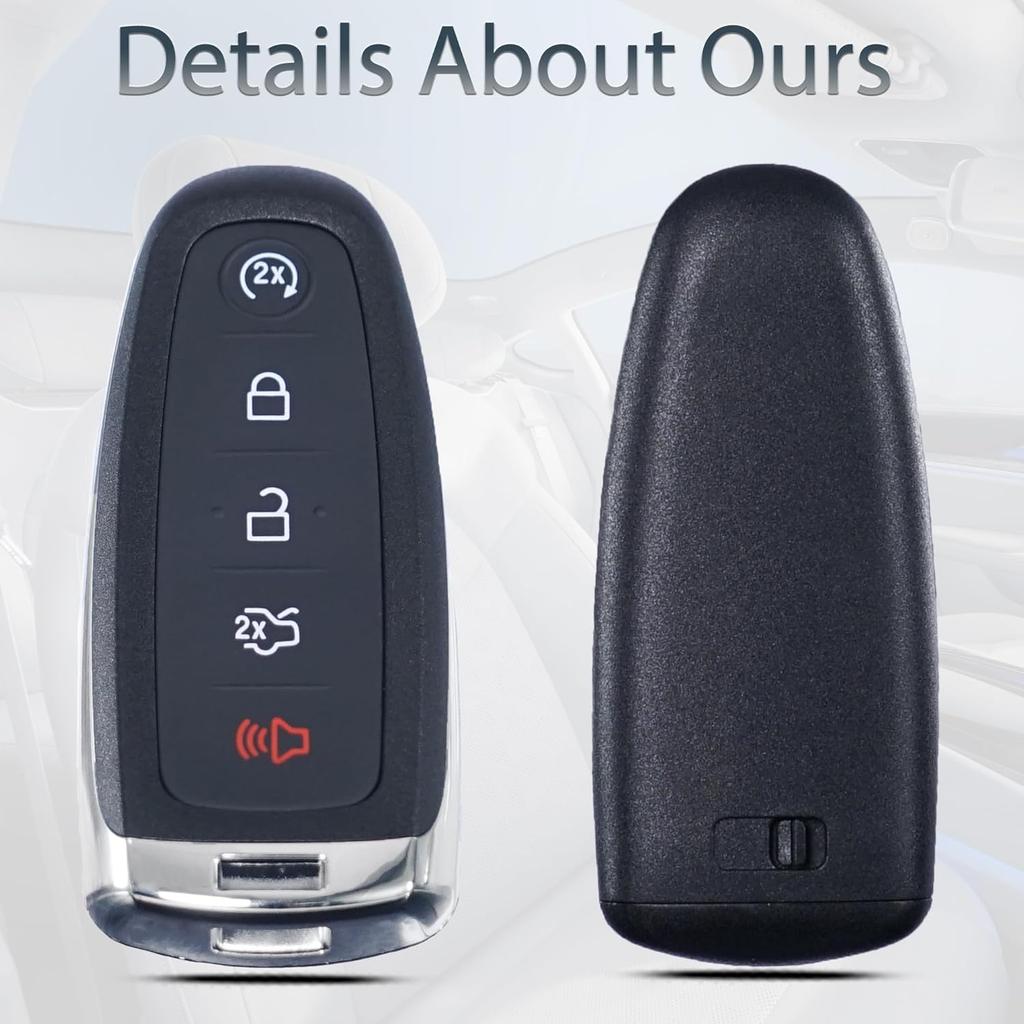 Key Fob Shell Case Replacement Fits For Ford Edge Explorer Focus Taurus Flex Expedition Lincoln MKS MKT MKX Navigator 2011 2012 2013 2014-2017