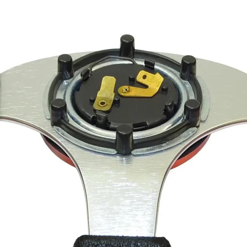 1pcs Universal 13" 320mm Racing Sports Car Steering Wheel with Horn Button Carbon Fiber