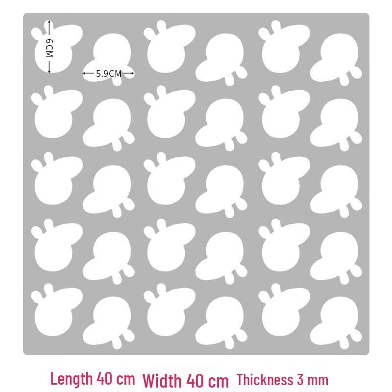 Ruhan Peppa Pig Acrylic Baking Mold with Scraper