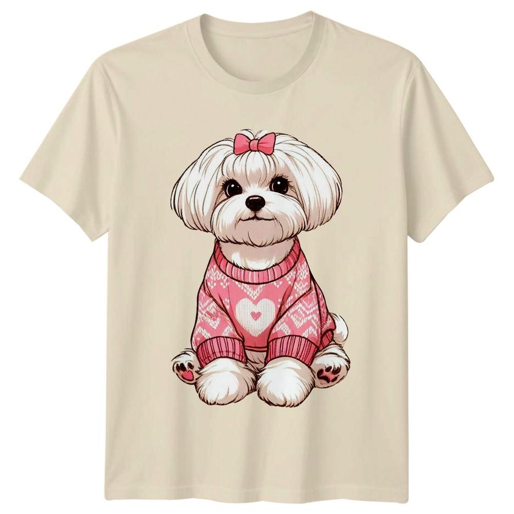Cute Maltese Puppy Dog In Unisexs TShirt Maltese Dog Pet Lover Christmas