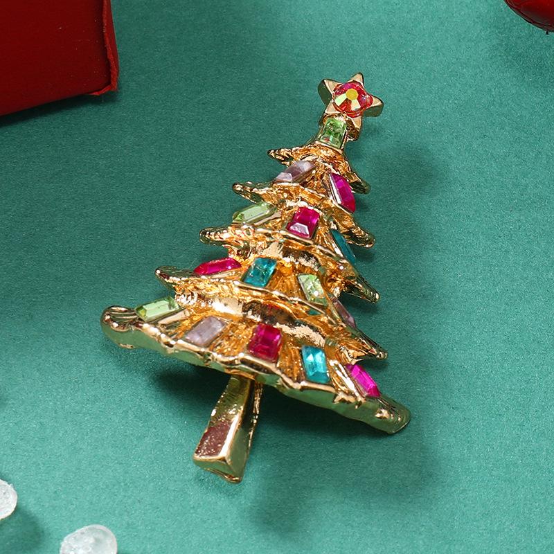 Exquisite Rhinestone Christmas Bell Brooch and Lapel Pin Ornament