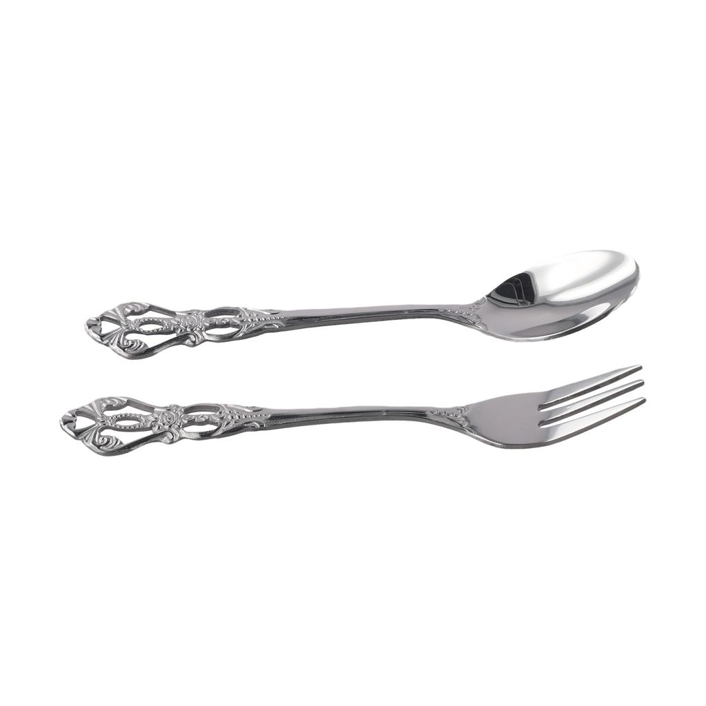 2pcs/set Spoon Charm Coffee Creative Embossed Fruit