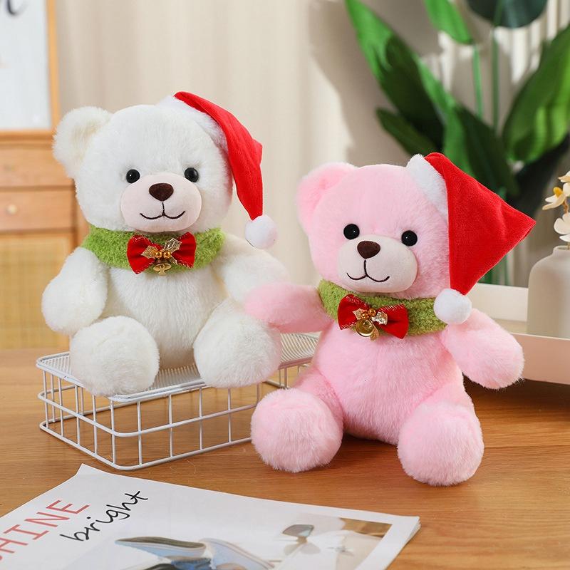 Christmas Teddy Bear Doll Plush Toy Bear Hug Bear Doll Children's Rag Doll Christmas Gift
