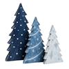 3/4/5pcs 2D Flat Wooden Christmas Tree Ornaments Tabletop Xmas Tree  Family Gathering
