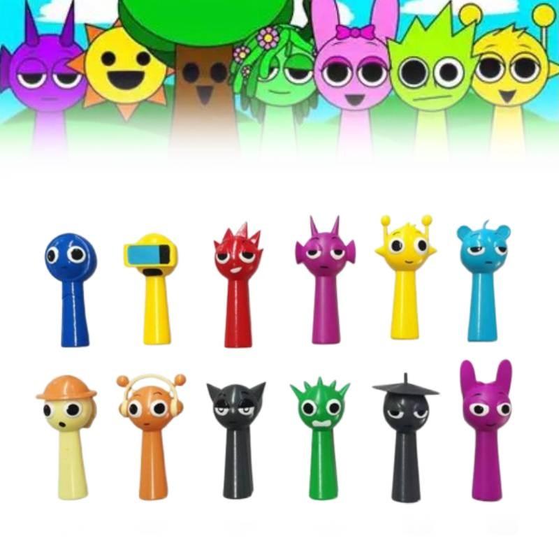 Sprunki Action Figure Model Toys Kids Gift Game Peripheral Cake Decorations