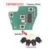 CWTWB1U75: Compatible avec la carte de circuit imprimé de clé à télécommande droite 315 MHz à 2/3/4 boutons pour Nissan.