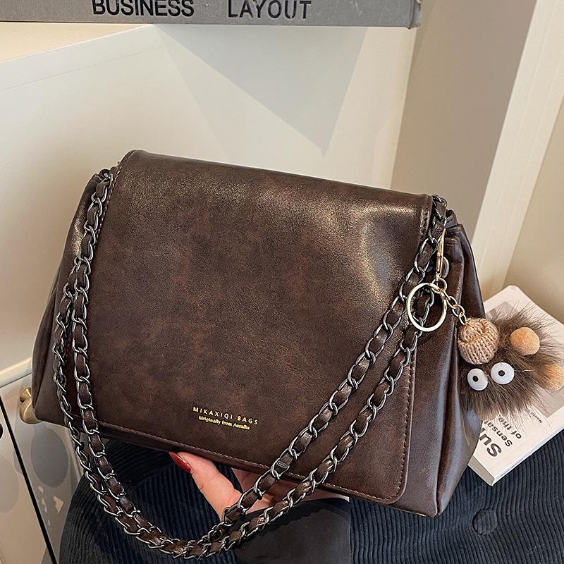 Casual Large-capacity Fashion Simple Commuter Chain Shoulder Bag Women's 2025 Autumn New Foreign Style Ins Tote Bag