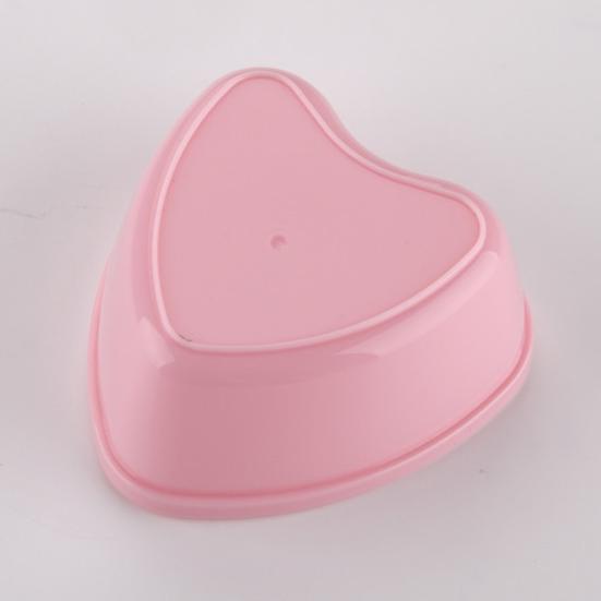 10Pcs Plastic Facial Mud Mixing Bowl with Spatula Women DIY Face Clay Love Heart Stirring Bowl Professional Home Salon Beauty Skincare Mixing Bowl