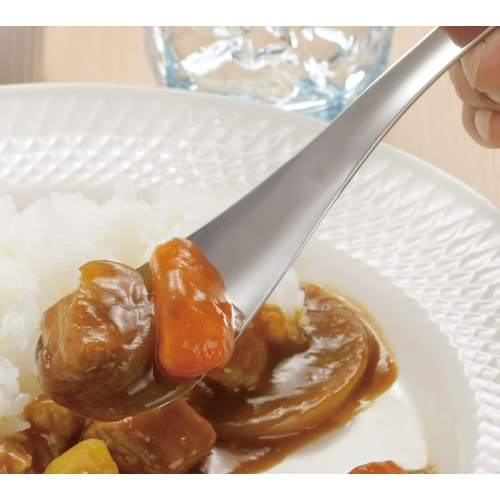 Kanda Kan Stainless Steel Spoon, 18cm, Made in Japan, Curry, Fried Rice, 000465