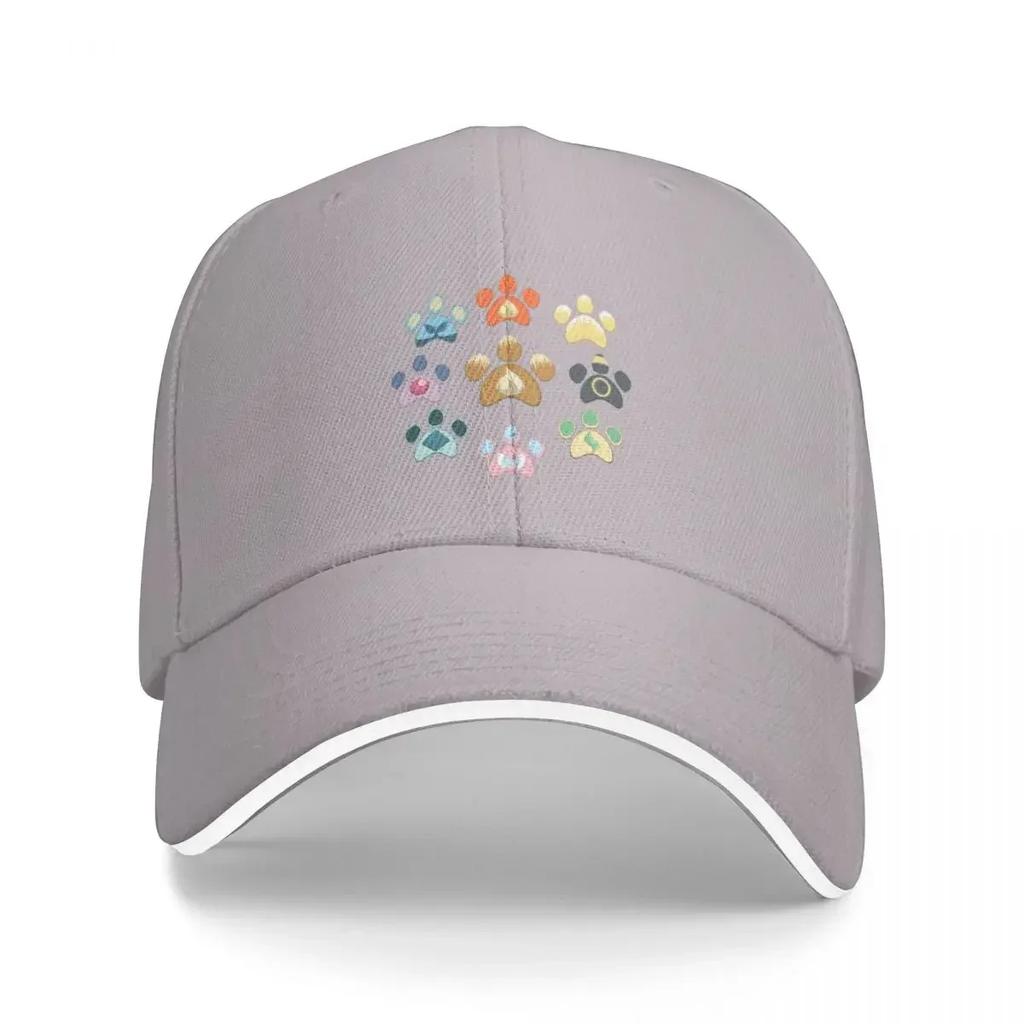 Eeveelution Pawprints Baseball Cap black Thermal Visor birthday Unisexs Tennis Womens