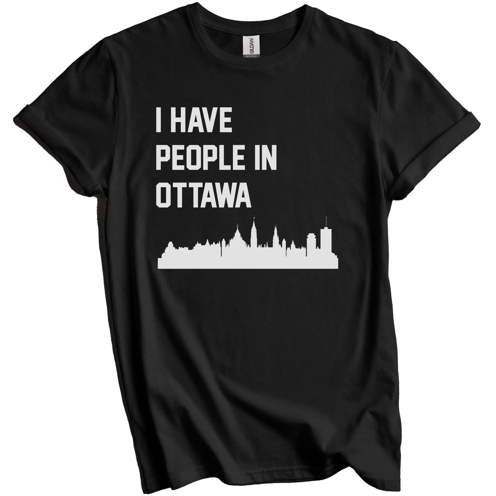 I Have People In Ottawa Ontario Canada Skyline T-Shirt M