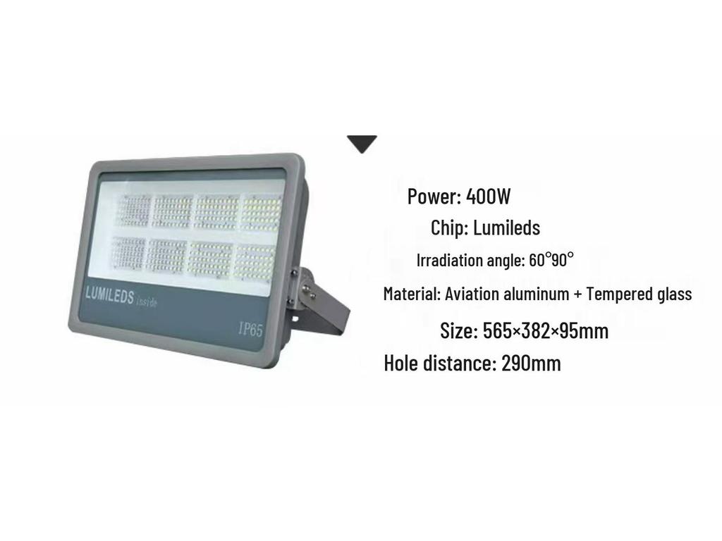 500W Outdoor Waterproof LED Floodlight for High Poles: Ideal for Tunnels, Advertising, and High-Power Projection Lighting