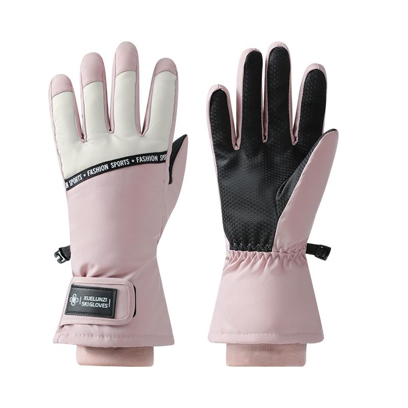 Men Waterproof Non-slip Insulated Touch Screen Full Finger Winter Outdoor Snowboarding Ski Gloves