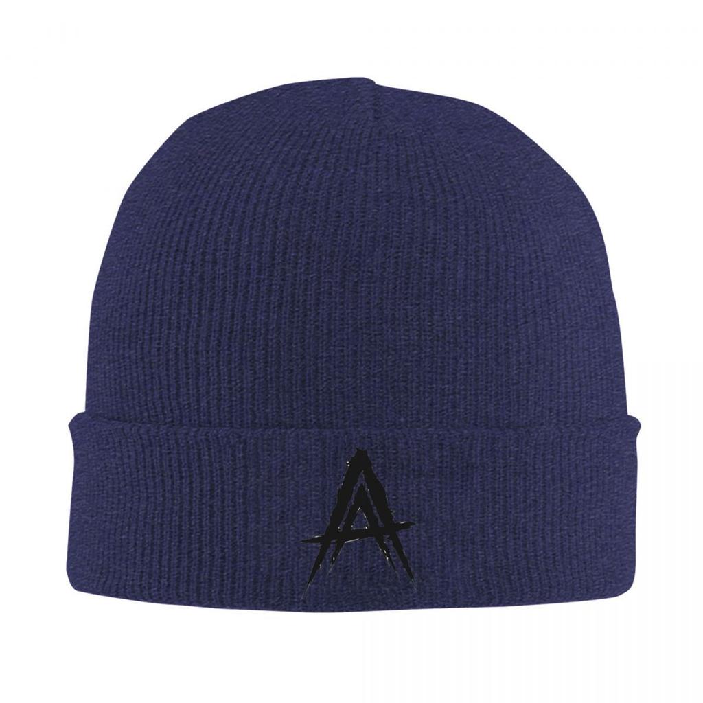 Anuel AA Logo Knitted Caps for Women Unisex Skullies Beanies Winter Hats Acrylic Real Hasta La Muerte Crochet Cap