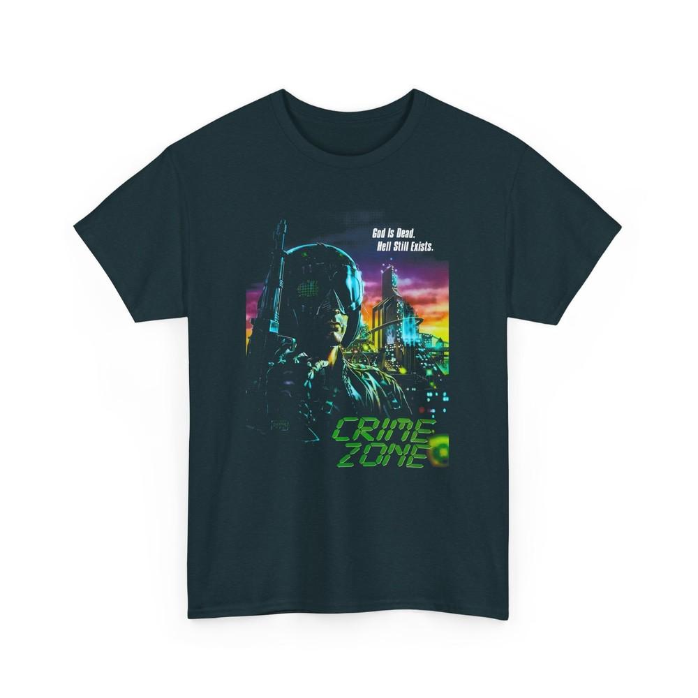

1989 action sci-fi crime zone movie poster tshirt M