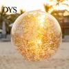 Outdoor Play Ball 16/24-Inch Inflatable Glitter Beach Leak-proof Clear Balls with Confetti Summer Pool Sequins Kids Adults Swimming Party Toy Durable