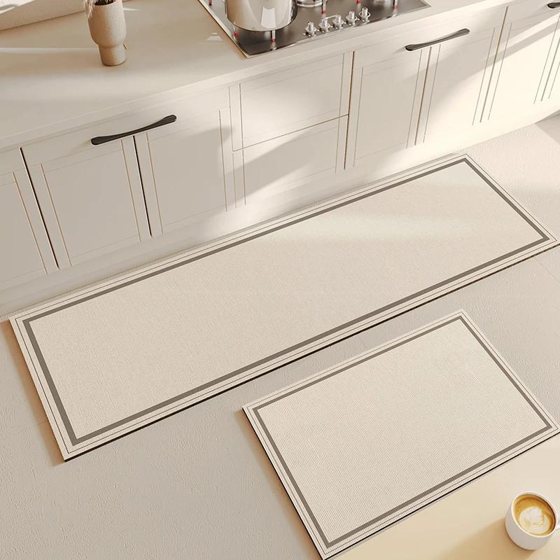 Kitchen Carpet Pvc Mat Absorbent Diatom Mud Non-slip Rug Water-absorbent Quick-drying Floor Mats Alfombra De Cocina 