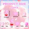 25/32PCS Valentine's Day Dwarf Love Silicone Bead Set, perfect for DIY handmade crafts such as keychains, necklaces, bracelets,
