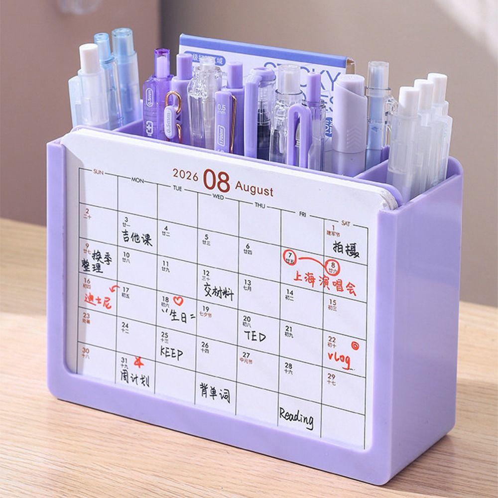 3 Grids Makeup Brush Holder Space-Saving Pencil Storage Box Tabletop Decor