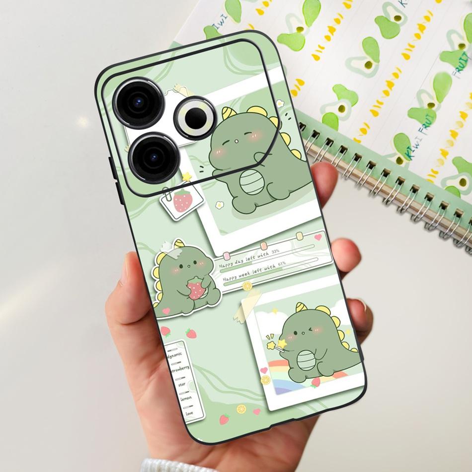 For Tecno Pova 6 Neo Phone Case Pova6 Neo 4G 2024 Elegant Printing Soft Silicone TPU Cases