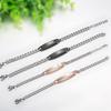 European and American Titanium Steel Hand Jewelry Lovers Gift Diamond Inlaid Jewelry and Headwear