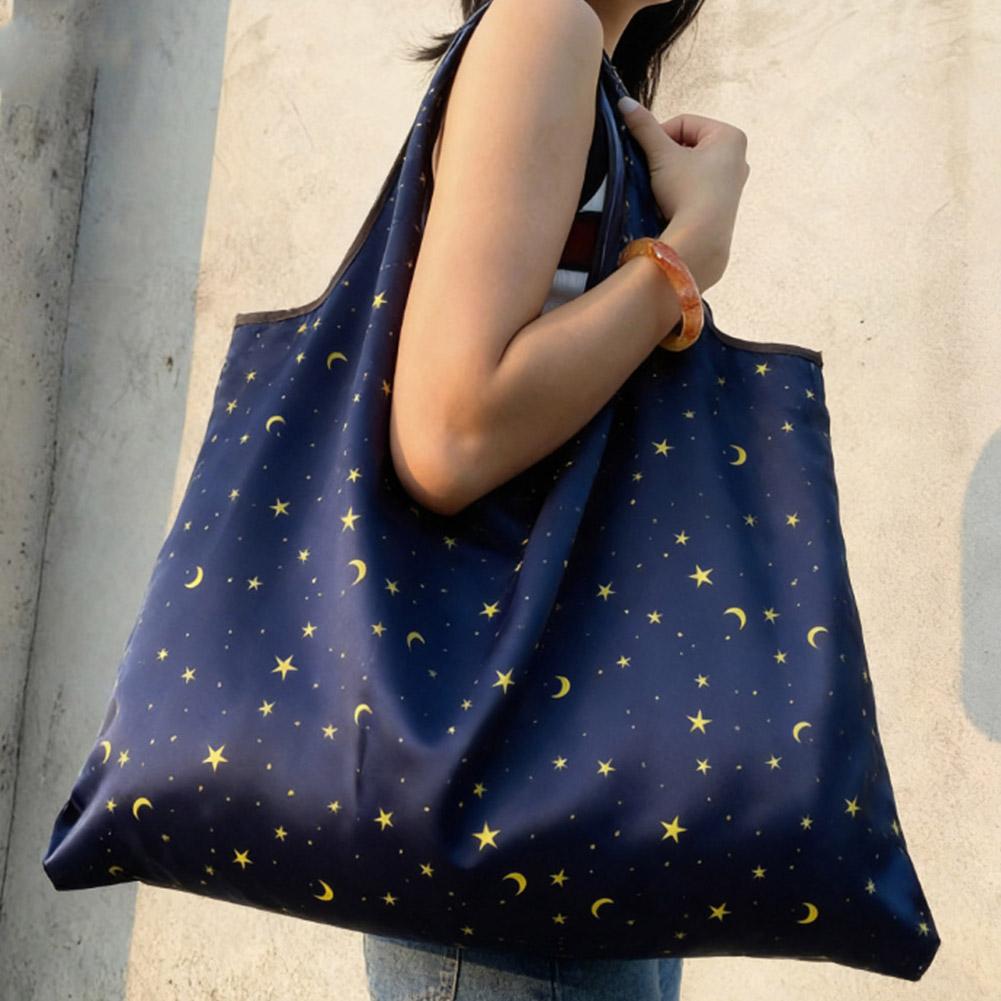Oxford Cloth Folding Eco-friendly Shopping Bag Hand In Hand With Storage Bag Shoulder Bag Large Capacity Supermarket Lightweight