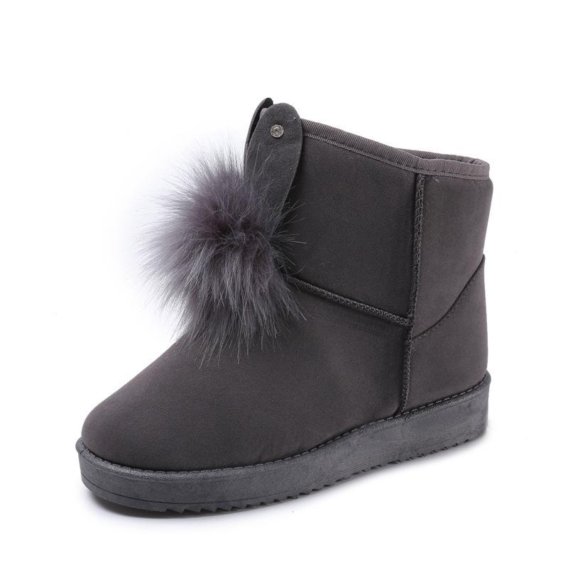 Winter New Autumn And Ladies Plus Fleece Warm Shoes Nonslip Warm Thick Snow Boots