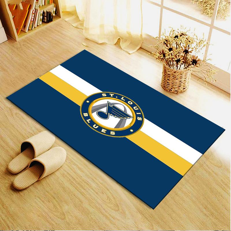 St. Louis Blues Logo Carpet Rug for Living Room Bedroom Home Sofa Decoration,Kids Play Non-slip Floor Mat