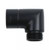 Black Shower Fitting G1/2 Shower Connector Shower Elbow