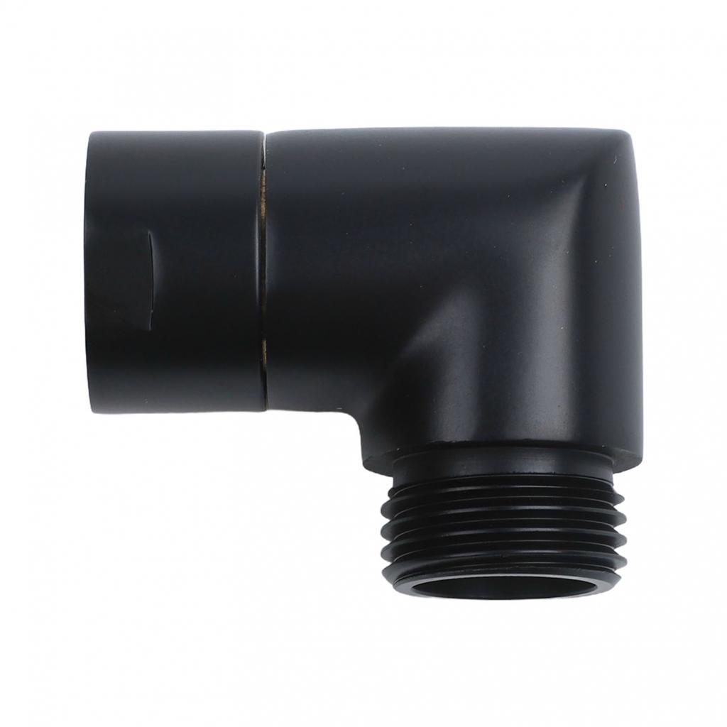 Black Shower Fitting G1/2 Shower Connector Shower Elbow