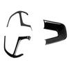 3 Pcs Steering Wheel Cover Trim Replacement for Dodge Challenger Charger Durango 2015‑2019Black