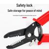 6-inch Wire Stripper & Crimping Tool with Flat-Nose Pliers