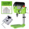 Multifunctional Desktop Electric Drill Press with Digital Display, 220V Industrial Grade Bench Drill for Household Use.