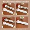 Cute Cat Paw Cutlery Set Portable Fork Spoon Set Meal Accessories Boxed Tableware  Tourism