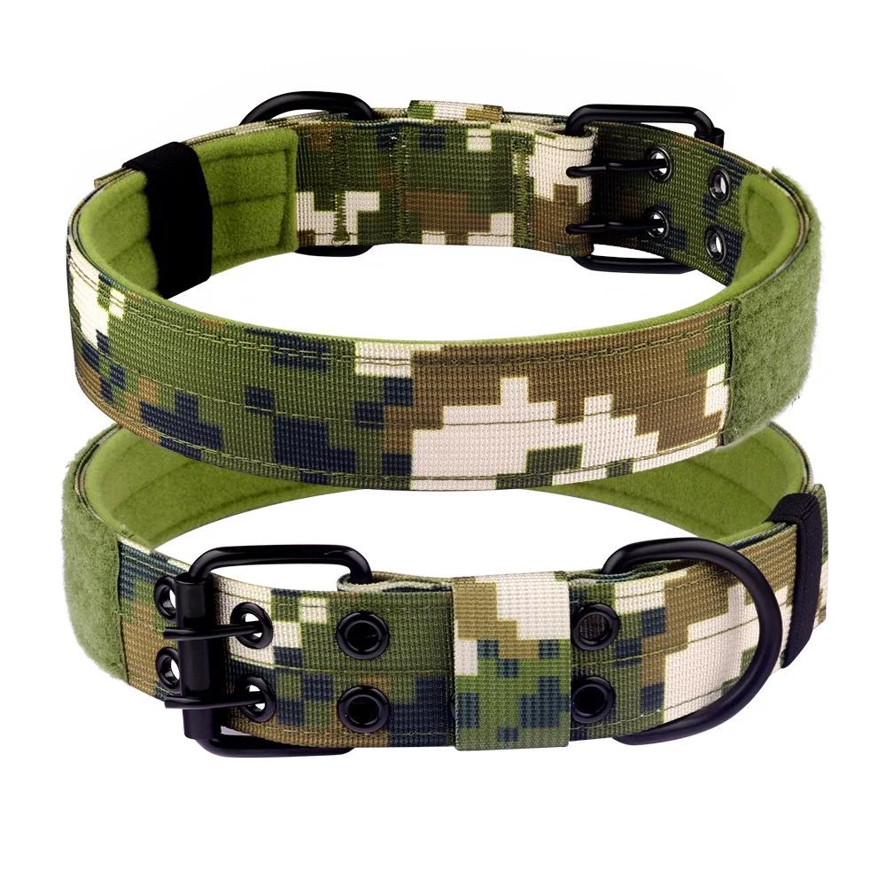 Outdoor Pet Supplies Tactical CollarBreathable Adjustable Nylon Webbing Buckle Training Walking Collars Pet Dog Collar Necklace