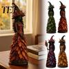 Decorative Figurines for Fireplace Autumn Witch Figurine, Halloween Statue, Fall Tabletop Decor, Shelf Decoration Indoor Room Decorations Mantel
